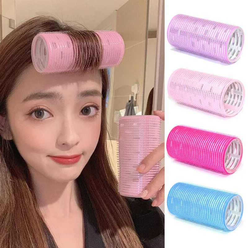 5pcs Air Bangs Curling Iron for Lazy Hair Bangs Fixing Tool Inner Buckle Curling Tool Hair Roots Fluffy Clip Hollow Curling Tool