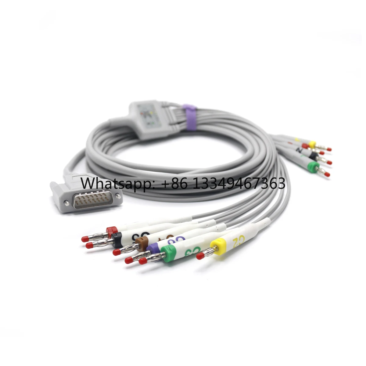 kohden-bj-902d-fixed-one-piece-cable-10-leads-iec-banana-fast-shipping
