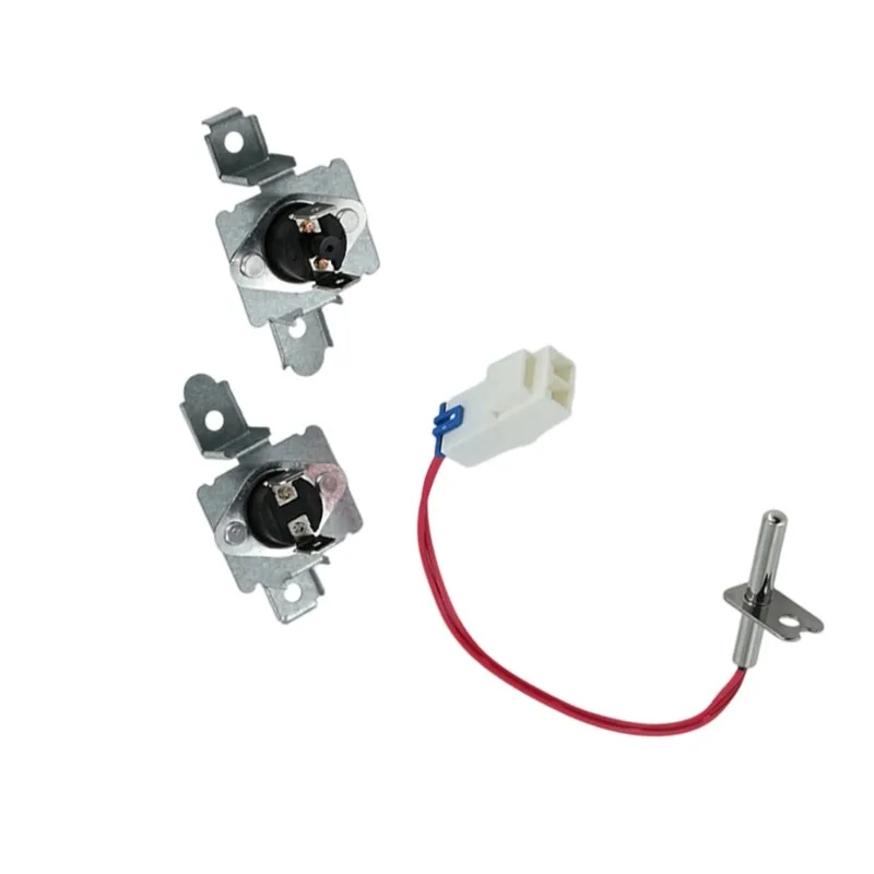 Thermistor& Thermostat Replacement Kit For Dryers-Replaces 6931EL3003C, 6323EL2001B, 6931EL3004B-Fixes Heating Problems Issue