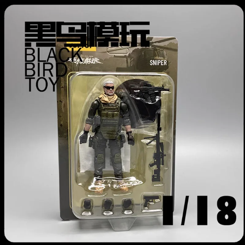 

1: 18 Scale Soldier 13th Commando Trio for 3.75 inch Action Figure Gift Toys Static Decoration Classic Collectibles