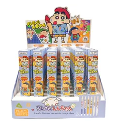 36pcs New Cute Cartoon Crayon Shin-chan Gel Pen Limited Press Black 0.5mm 6 Styles Random Surprise Student Stationery Wholesale