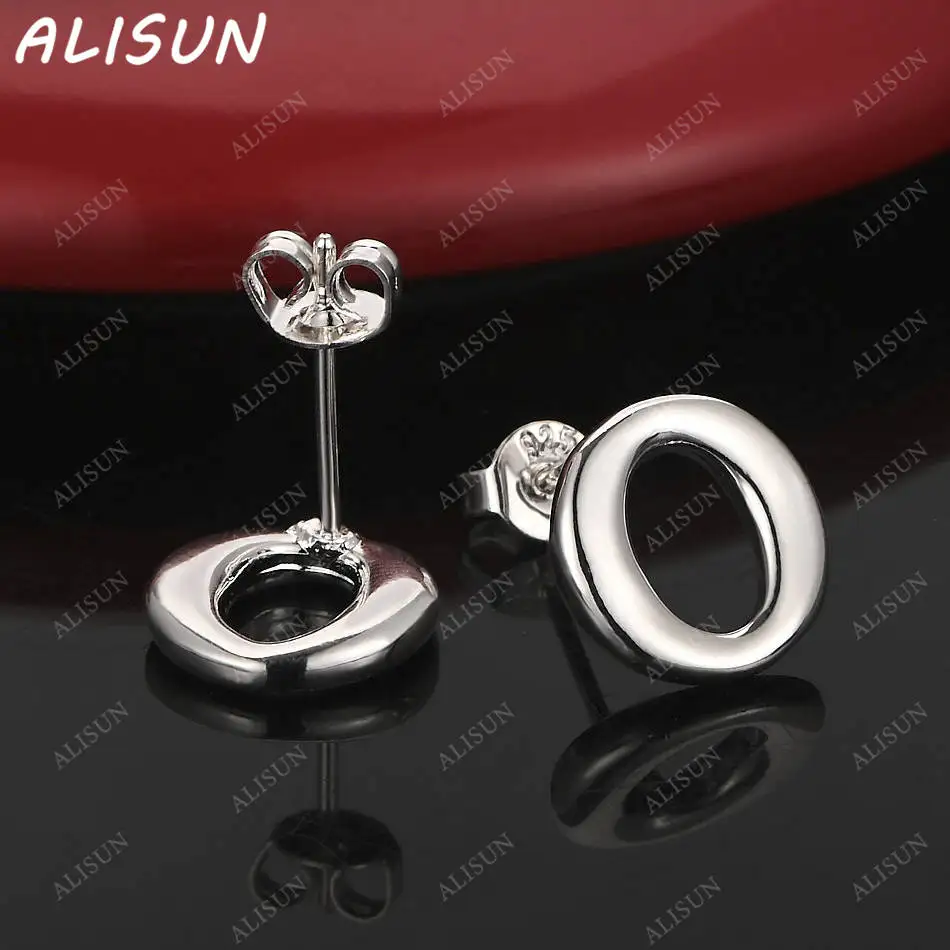 

ALISUN 925 Sterling Silver Oval Earrings Stud Earrings For Women Creativity Gifts Street All-match Party And Daily Wear
