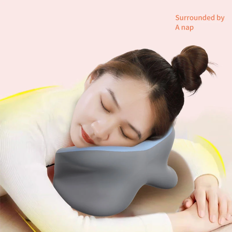 New U-Shaped Siesta Pillow Ergonomic Memory Foam Nap Pillow For Teenagers & Office Worker Neck Cervical Protection Relief Pillow