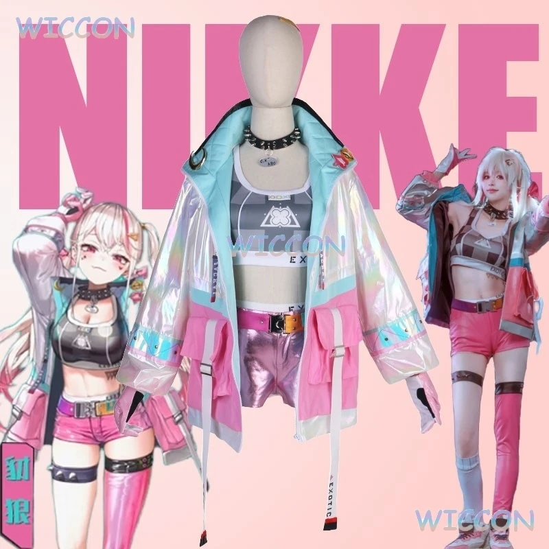 

Jackal Cosplay Costume Coat PantsGame NIKKE The Goddess Of Victory Jackal Cosplay Wig Halloween Party Role Play Outfit Women