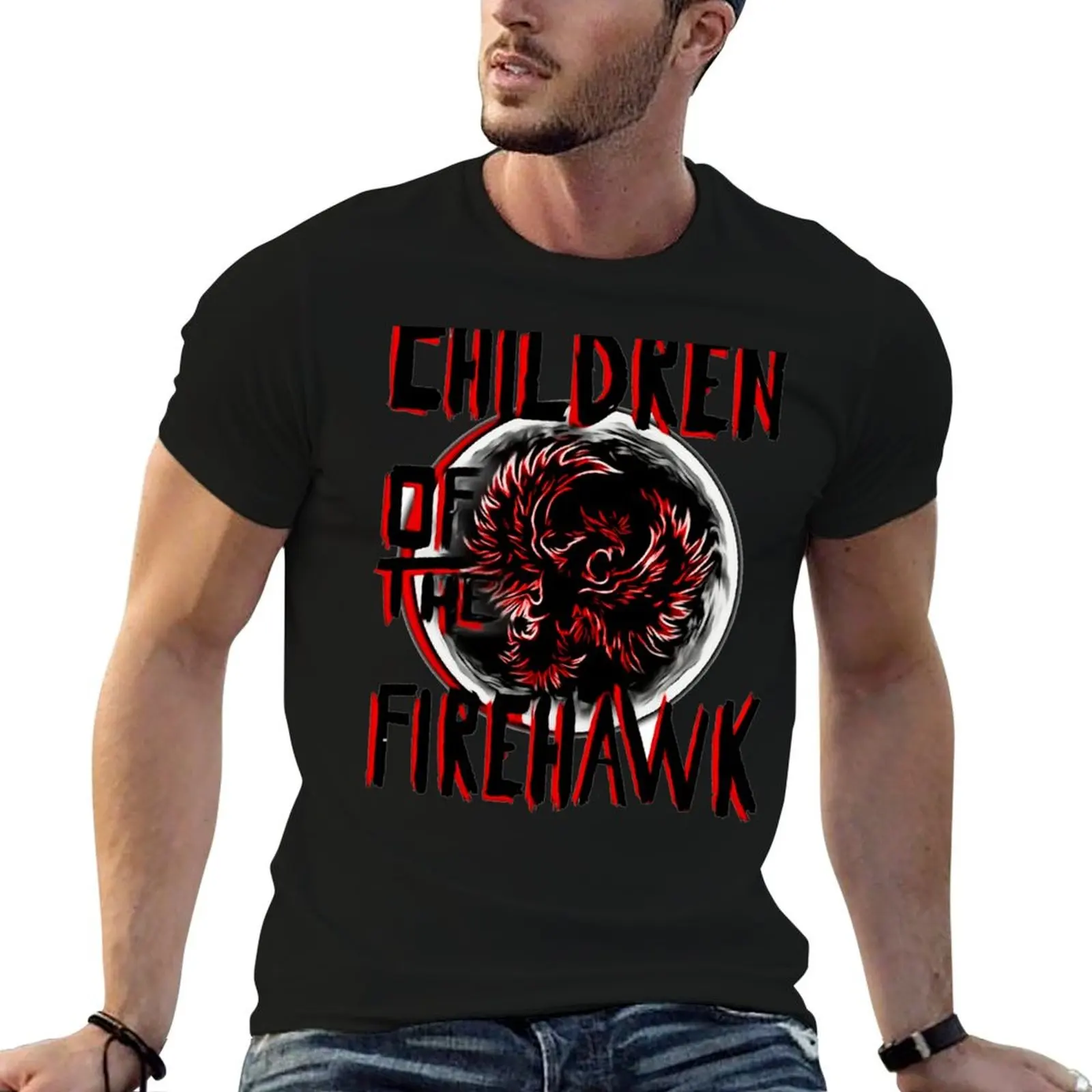 

children of the firehawk T-Shirt new edition valentines clothes animal prinfor boys Men's cotton t-shirt