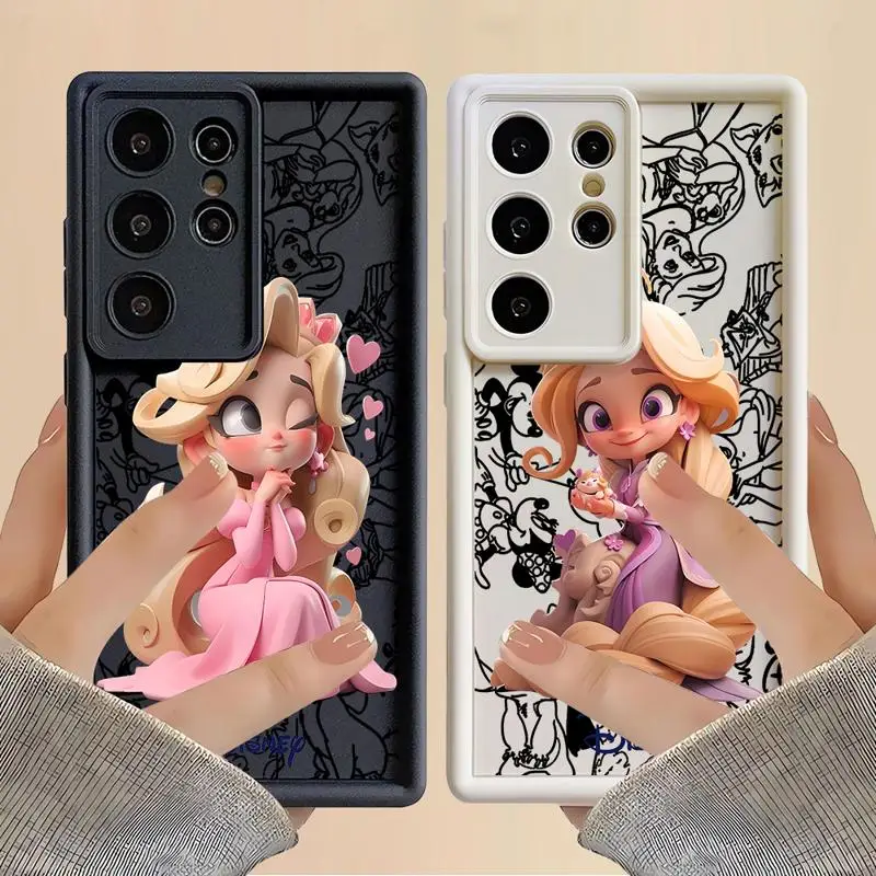 phone case for Samsung Galaxy S24 S22 S21 Ultra A13 cases S20 FE S23 S24plus S21fe 12C fundas Cover Disney Super Cute Princess