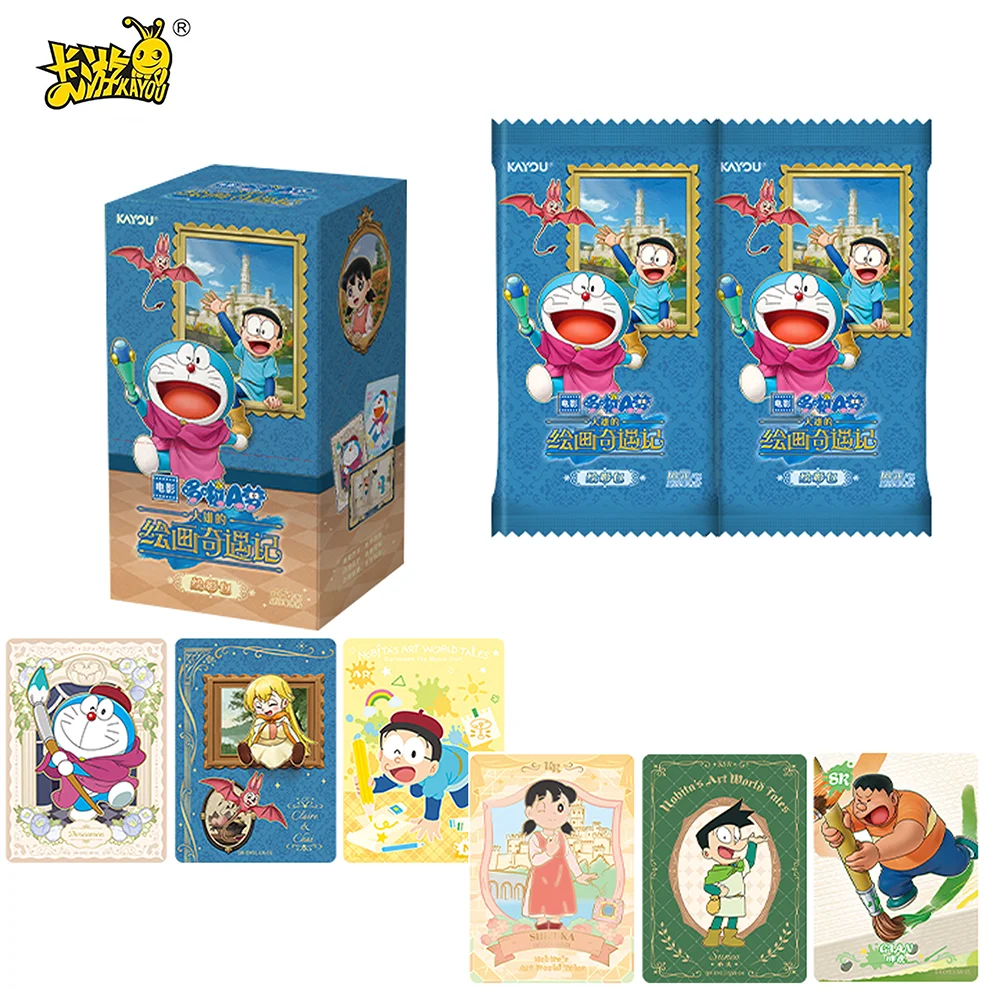 

Подлинная карта KAYOU Doraemon, серия «Фантастическое путешествие» Nobita Painting, ограниченная серия, бустерная коробка, классические детские игрушки в стиле аниме