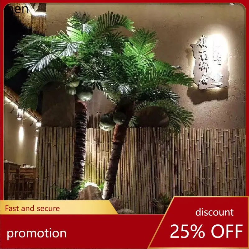 

CZ Artificial Coconut Tree Indoor Landscaping Tropical Green Plant Large Artificial Decorative Palm Tree
