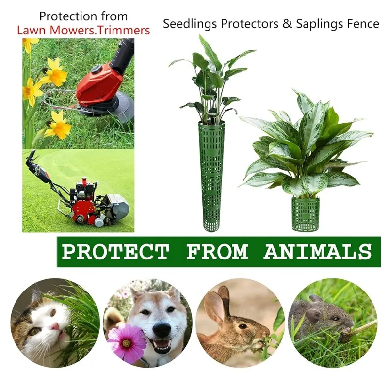 20 Pack Tree Guard Protector, Expandable Tree Bark Protector, Great Protection From Trimmers, Mowers, Animals Retail