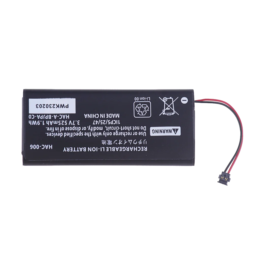 525mA AC 006 HAC-006 Battery HAC-BPJPA-C0 HAC-015/016 HAC-A-JCR-C0 Bateria for Nintendo Switch Ns Joy-Con Joycon Controller 2pcs