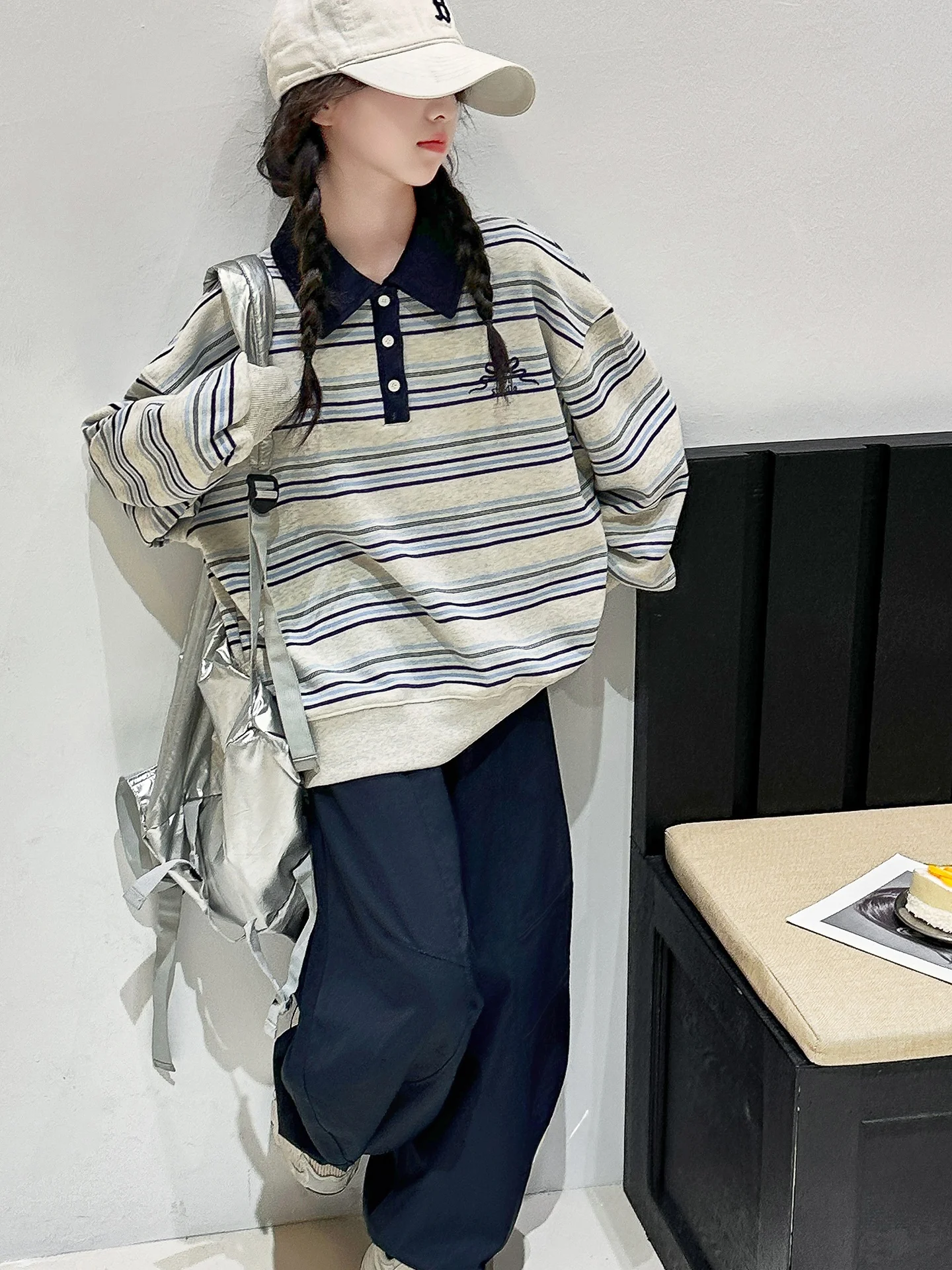 

Комплект осенней одежды для девочек 2025: Новинка! Свитшот и брюки для девочек-подростков (весна-осень), рабочая одежда, повседневный стиль.