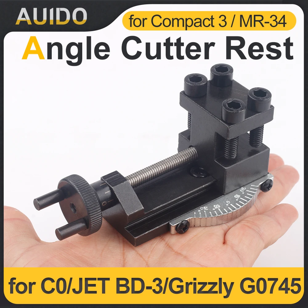 

Lathe Tool Holder Angle Cutter Rest SIEG C0&JET BD-3&G0745 Rotatable Lathe Tool Holder S/N: 10154 Mini Lathe Accessories