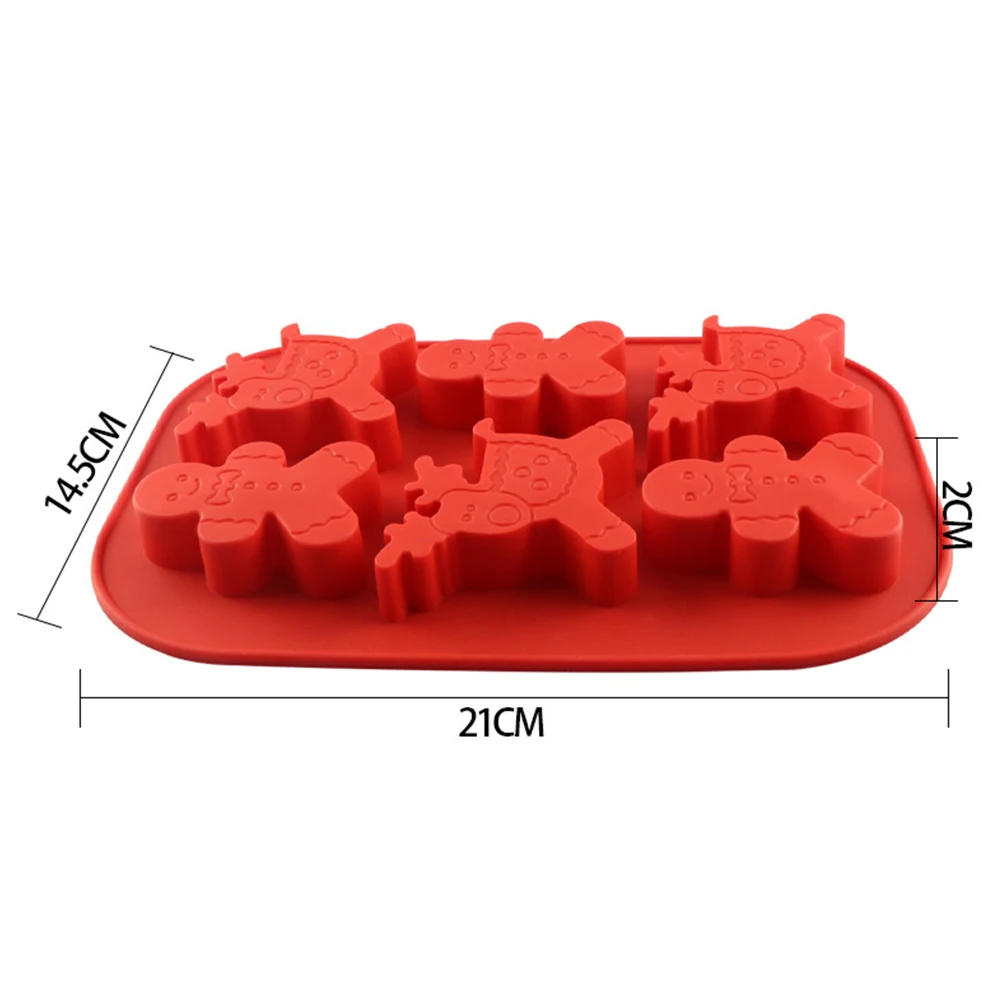 1 Uds. Molde para hornear DIY detalles exquisitos molde de pastel de silicona Idea de regalo de Navidad favorita para niños modo de horneado de silicona