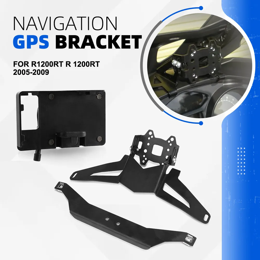 

GPS Mounting Bracket For BMW R1200RT R 1200RT 2005 2006 2007 2008 2009 Motorcycle Phone Navigation Bracket USB Cellphone Holder