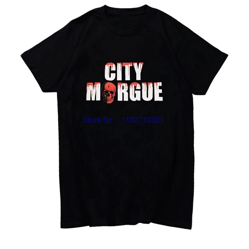 

City Morgue Dogs Ii Classic Harajuku Graphic T Shirts Cotton Short Sleeve T-Shirts Summer Tees Tops O-Neck Mens Print T Shirt