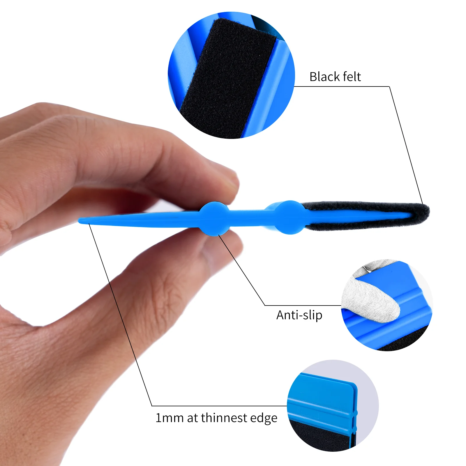 16Pcs Car Vinyl Wrap Tool Kit Non Scratch Window Tint Vinyl Applicator Bubble Remover for Auto Film Installation Accessories
