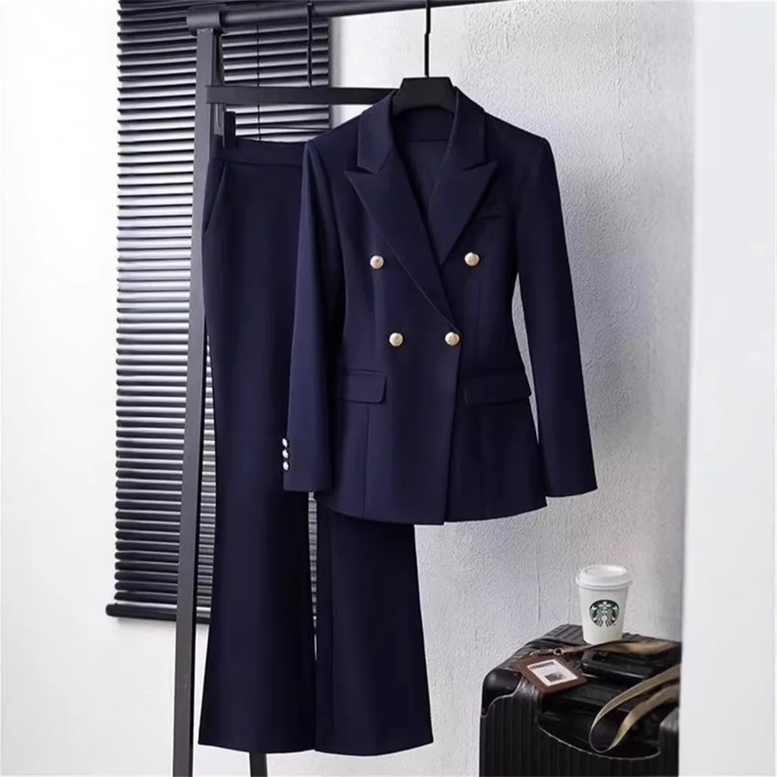 evening dress pants suits Classy Suave Womens Fancy Pantsuit | Cutout Modern Blazer | Dressy Pantsuit let this modern take on traditional evening wear provide you with everything youll need for a perfect look Long Sleeves Chiffon Mother Of