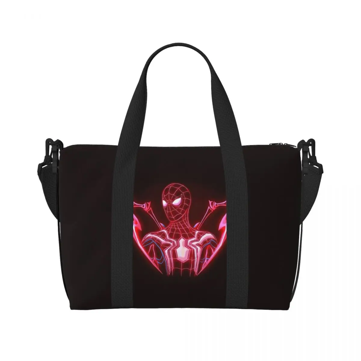 

Пляжная большая сумка «Человек-паук» на заказ, женская очень большая спортивная сумка для ручной клади супергероя, аниме, дорожные сумки для покупок