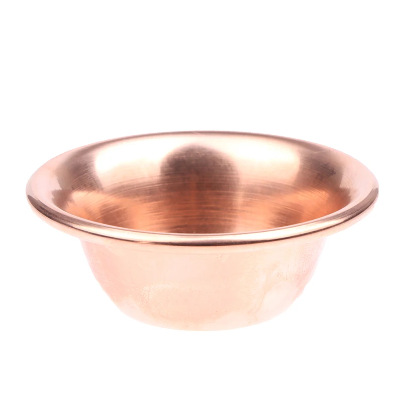Ciotola per acqua in rame puro ciotola per acqua santa fatta a mano per Buddha forniture buddiste ciotola per acqua lucidata Fine