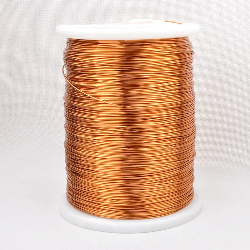 0.5-2.0mm High Purity Oxygen-Free Copper QA Enameled Inductance Wire for Audio Amplifier Speaker Crossover Inductor 500g/Pcs