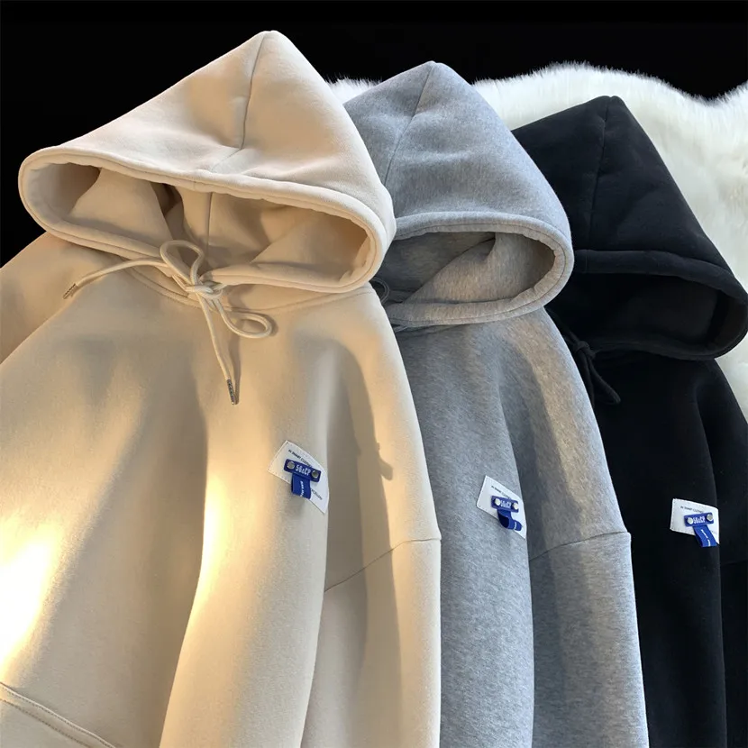 

Oversize Hoodie Men's Casual Loose Simple Color Top Street Sle Spring Autumn New Faion Sweatirt Comfortable Clothes