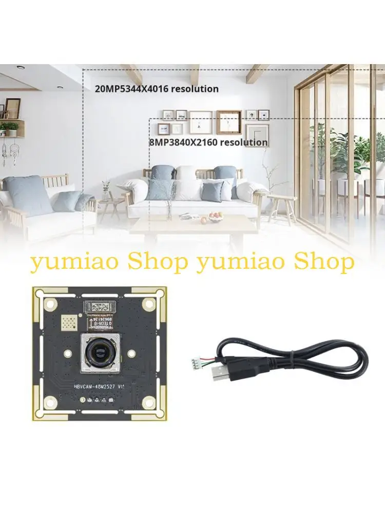 587B 4800MP High Resolution USB Camera With Wide 77 Degree Angles And IMX586 Chipset For Live Broadcasting Video Calls