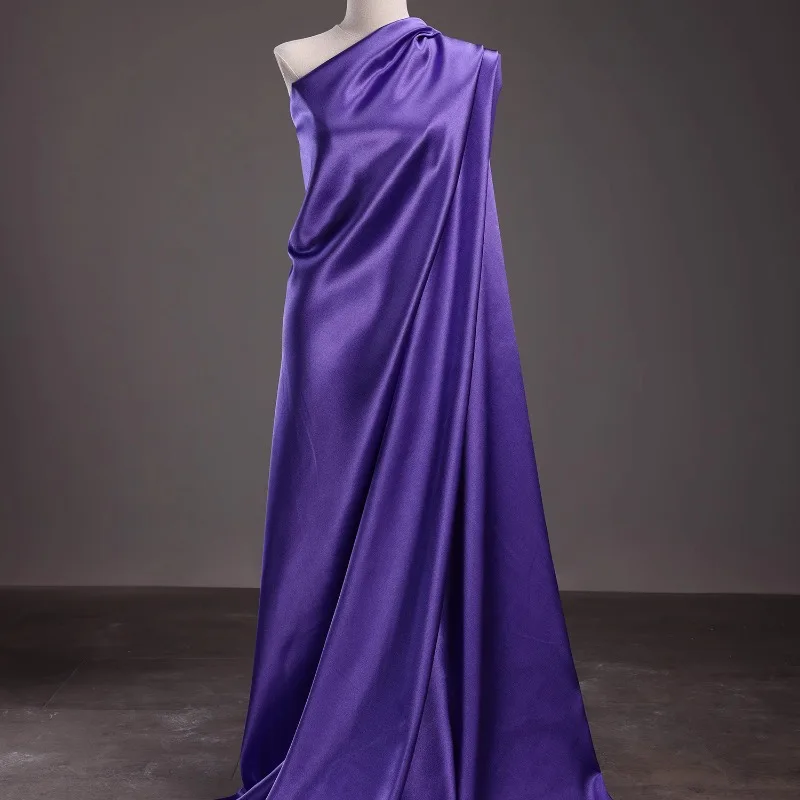 Fabric Glossy Clothing Dress Formal Dress Satin Imitation Acetic Acid Silk Background Fabric Silk Satin - Image 3