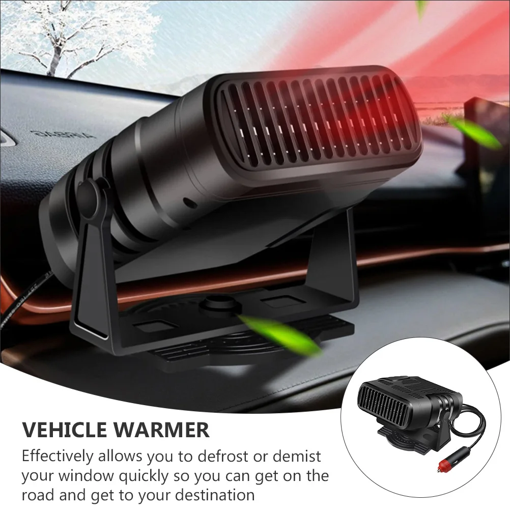 

Electric Car Abs Demister 12V Portable Fan Heater Auto Car Demister Defroster Hot Air Blower Vehicle Warmer