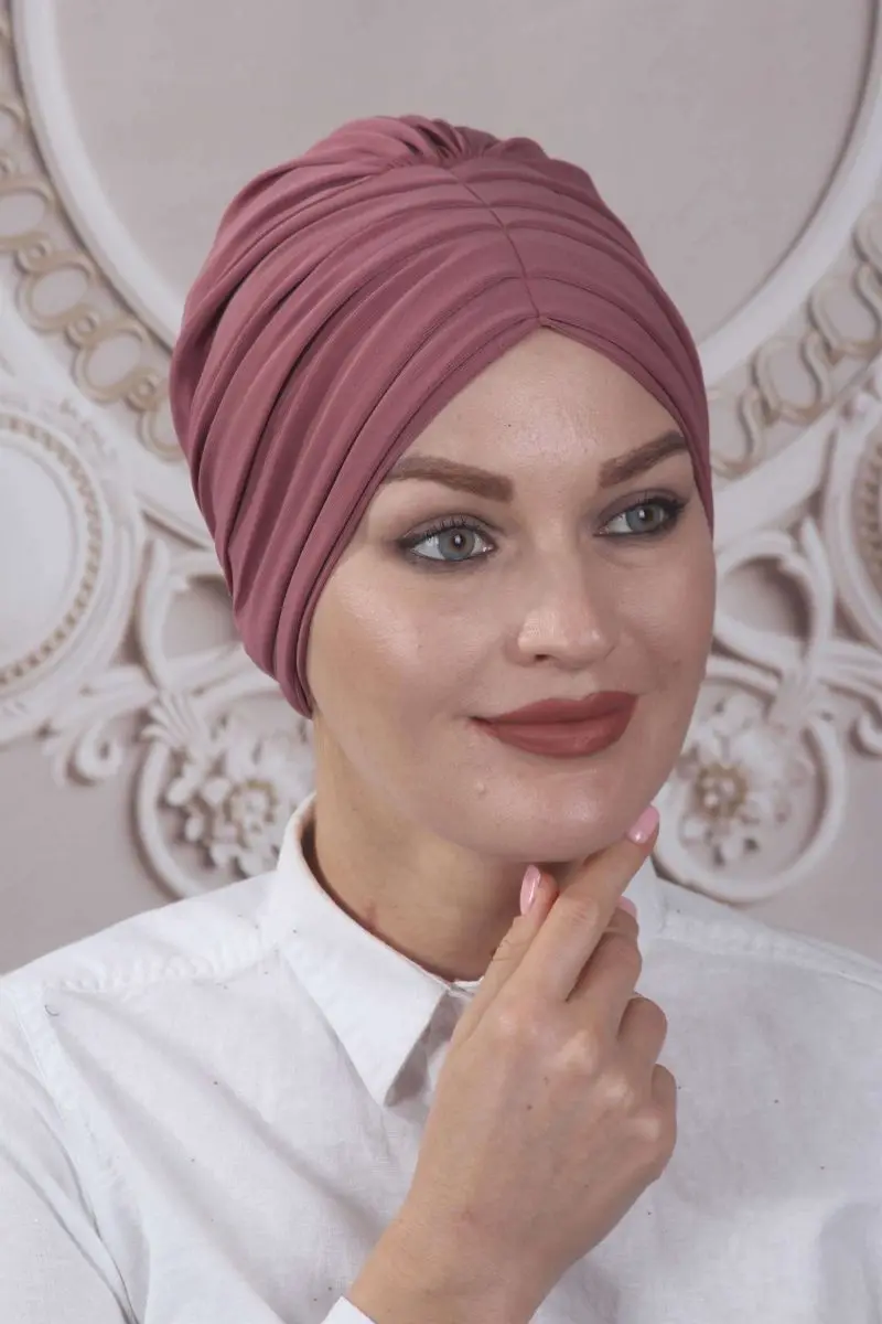 Rosa seca osso plissado