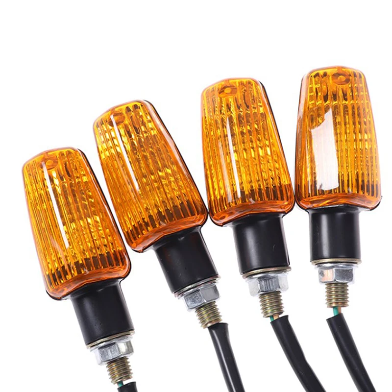 1 Pair Motorcycle Flasher Blub Turn Signal Lamp DC 12V Motorbike Indicator Light Amber Blinker Bulb