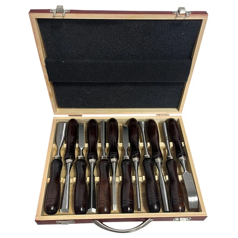 

12Pcs Wood Chisel Set, 60CRV Carving Chisels Woodworking Gouges , Wood Carving & Engraving Tools