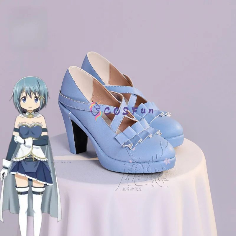 

Madoka Magica Miki Sayaka, обувь для косплея, реквизит для персонажей аниме, Хэллоуин, карнавал, вечеринка, COSFun