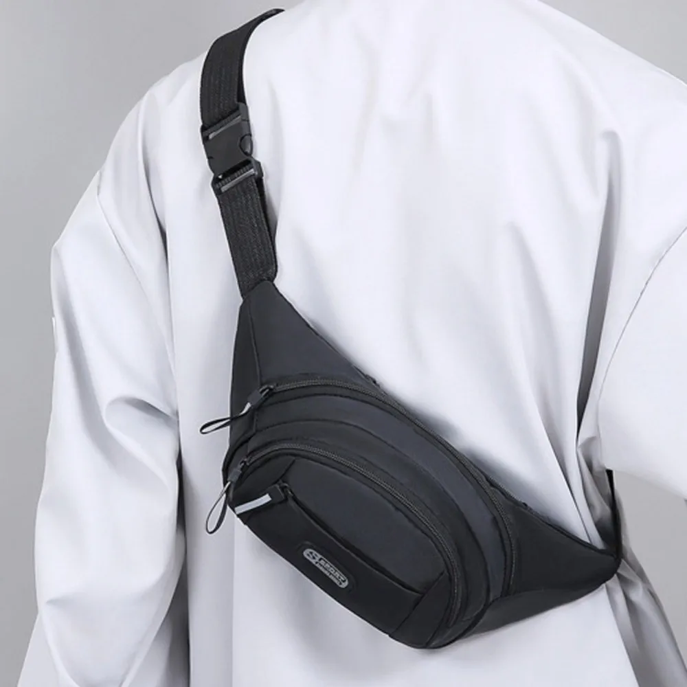 

Multi-layer Storage Mobile Waist Bag Large Capacity Wear-resistant Men Chest Bag Multi Functional Adjustable Strap