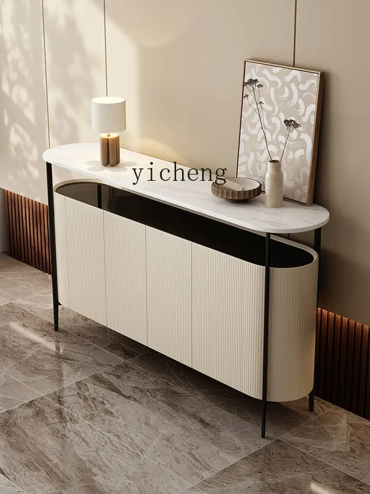 D27 Slate Dining Side Cabinet Locker Modern Simple Entrance Cabinet Wall Locker