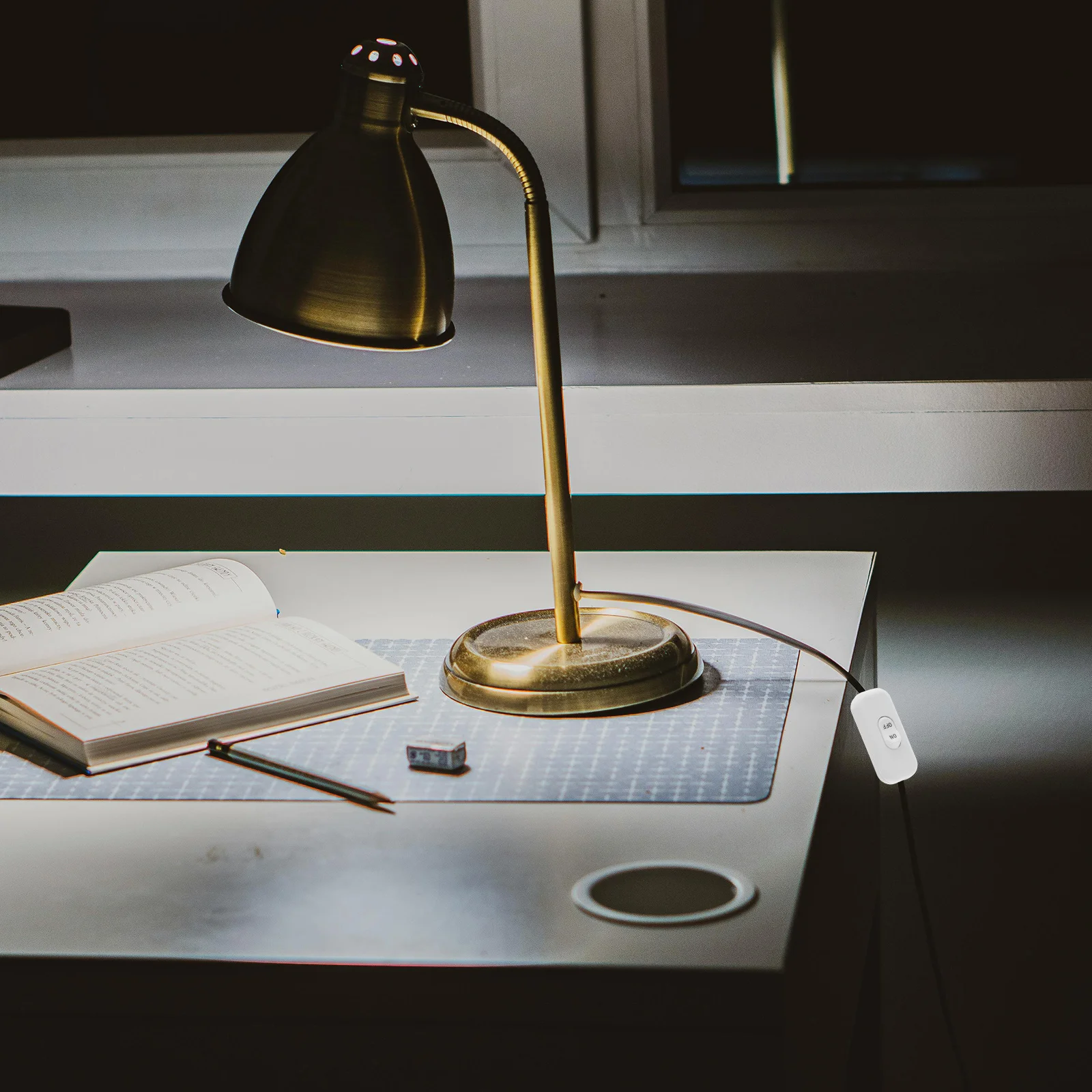 2pcs 6A 250V Inline Cord Switch White For Table Desk Floor Bedside Lamp Replacement On Off Power Control Switch Electrical