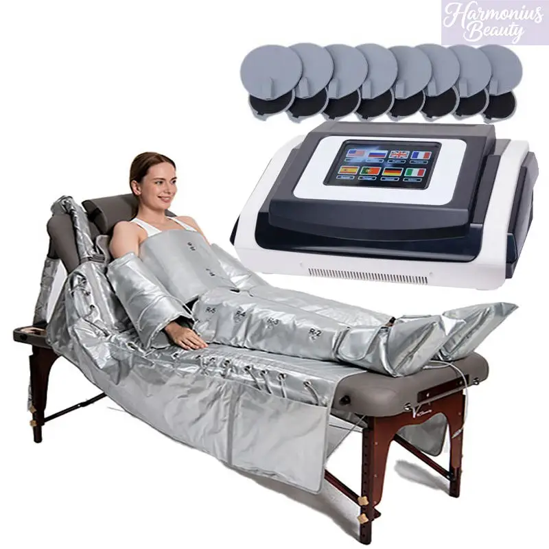 Multi-function 3 in 1 Air Pressure Suits Pressotherapy Body Slimming Machine Fat Burning Sauna Suit Lymphatic Drainage Machine
