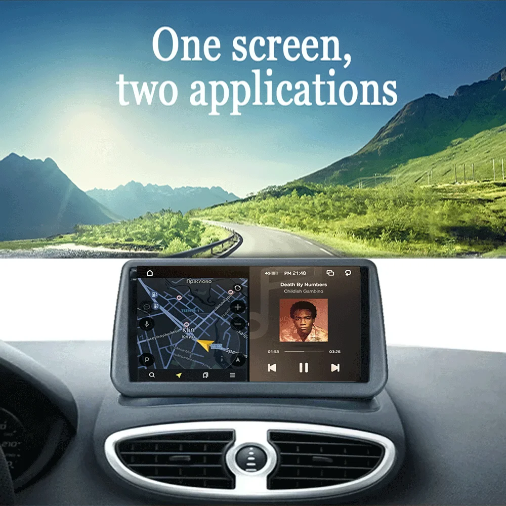 أندرويد 15 مشغل فيديو السيارات Carplay راديو السيارة لرينو كليو 3 كليو 3 2005-2014 الوسائط المتعددة الملاحة لتحديد المواقع ستيريو 2din DVD DSP #5