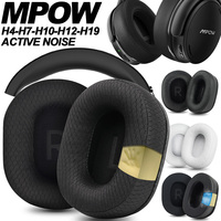 Earphone pads For Mpow H4-H7-H12-H19 H21Active Noise Studio Headsets replacement Earpads Mesh cloth Memory Sponge Soft Protein
