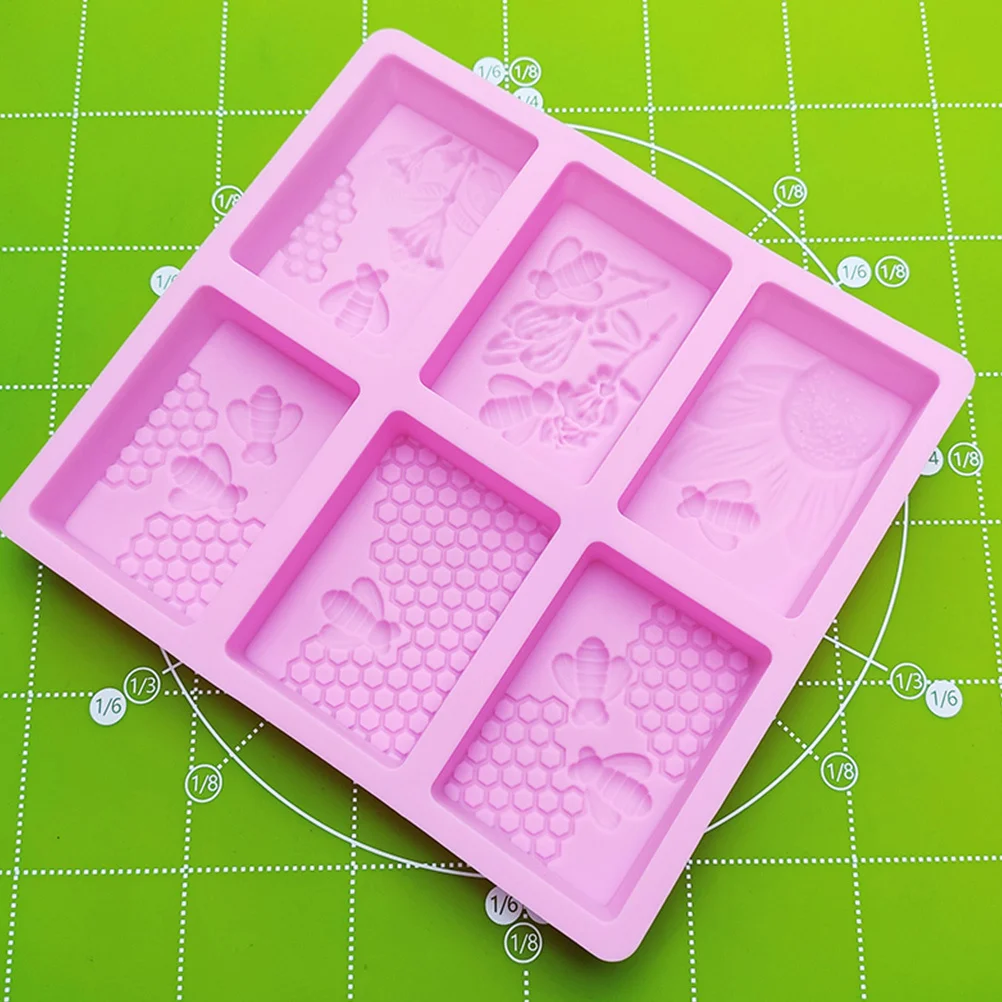 

DIY Cake Soap Mould Silicone Honeycomb Design Baking Casting Tool Pudding Chocolate Ice Tray Silicone Cake Mold