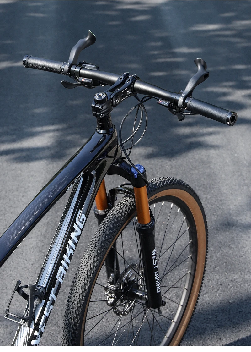 WEST BIKING MTB Fahrradlenkerenden Ergonomische Mountainbike-Innenlenkerenden 22,2 mm Nylon Reflektierende Lenkerenden Fahrradzubehör – Detail 14