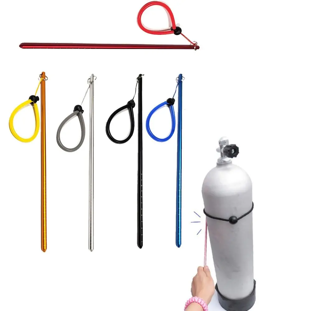 Aluminum Alloy Diving Lobster Stick Underwater Mixer with Measurement Underwater Diving Rod Diving 35cm Diving Pointer Rod