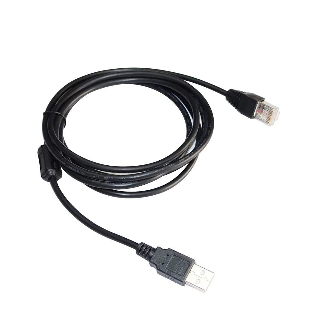 USB 2.0 A TO RJ41 RJ50 10P10C SCANNER DATA CABLE FOR LEUZE SCANNER TO PC KABLE COMPATIABLE WITH P/N 50138360