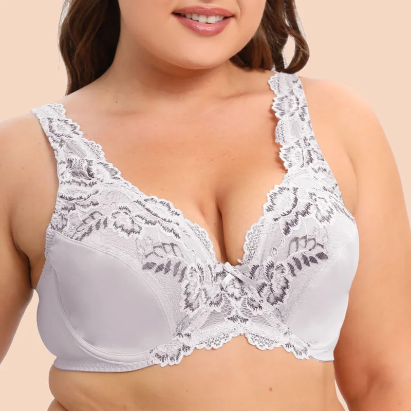 Ultra-thin Stick On Bra Oversized Plus Size Lingerie For Women Brasier Mujer Brassiere Femme C D DD DDD 34 36 38 40 42 44 46