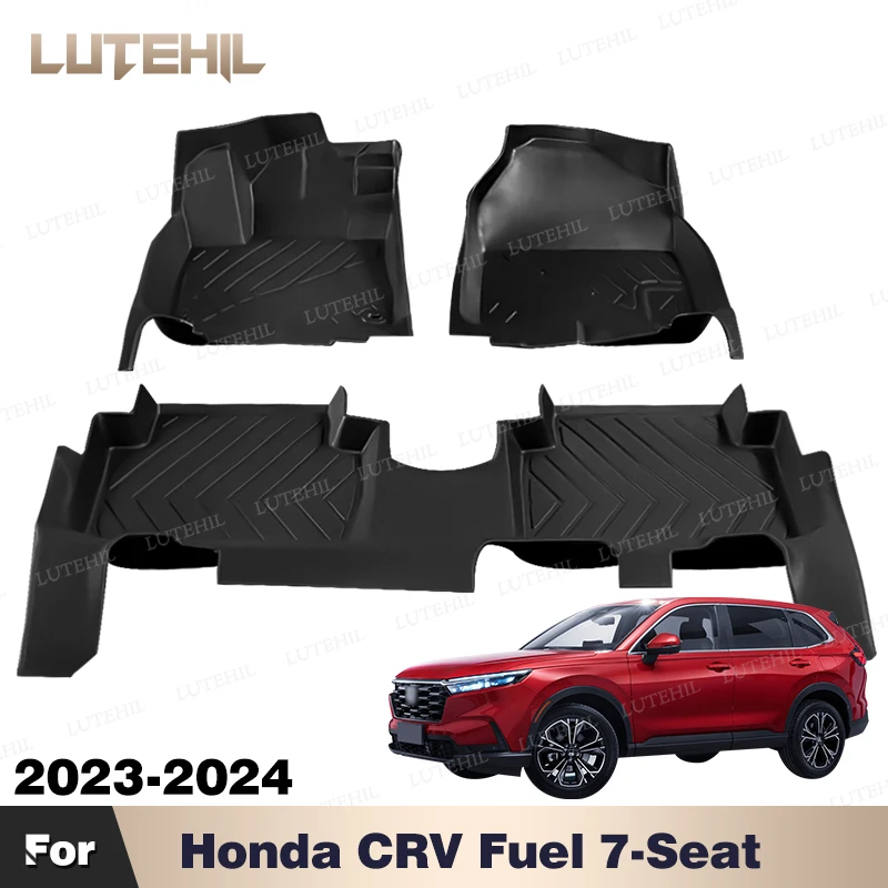 

Всепогодный напольный коврик из ТПЭ на заказ для Honda CRV Fuel, 7-местный 2023-2024, ковровый чехол, автомобильная защита для салона, аксессуары