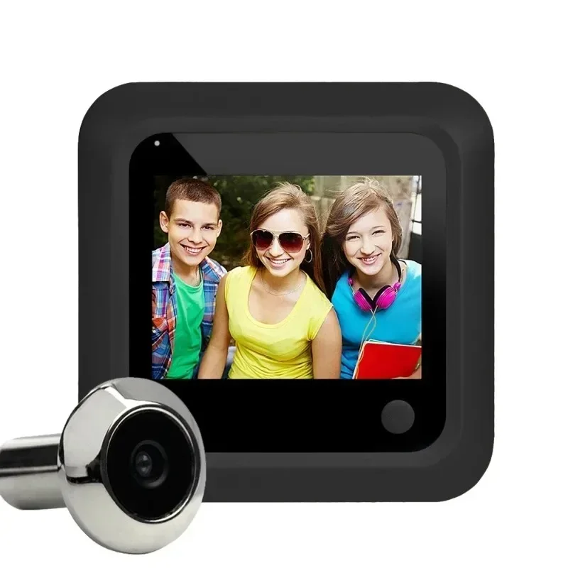 Visor de puerta Digital LCD de 2,4 "con almacenamiento de fotos, lente de 145 grados, soporte de vista, tarjeta TF, visor de puerta electrónico para seguridad del hogar