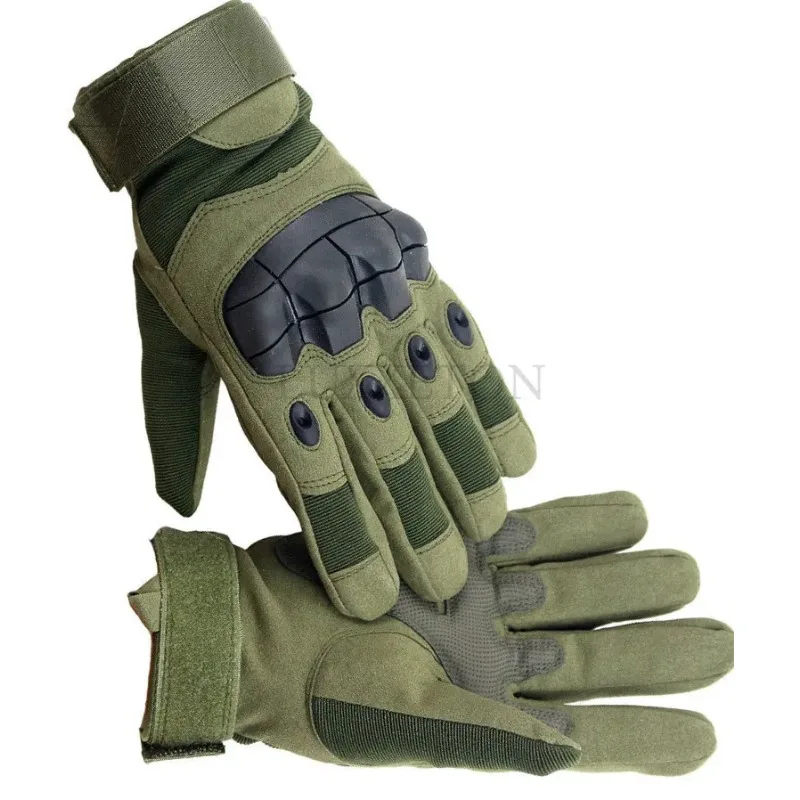 Touch screen tactical gloves Men\'s and women\'s color ball air gun combat motorcycle hard joint all finger military gloves