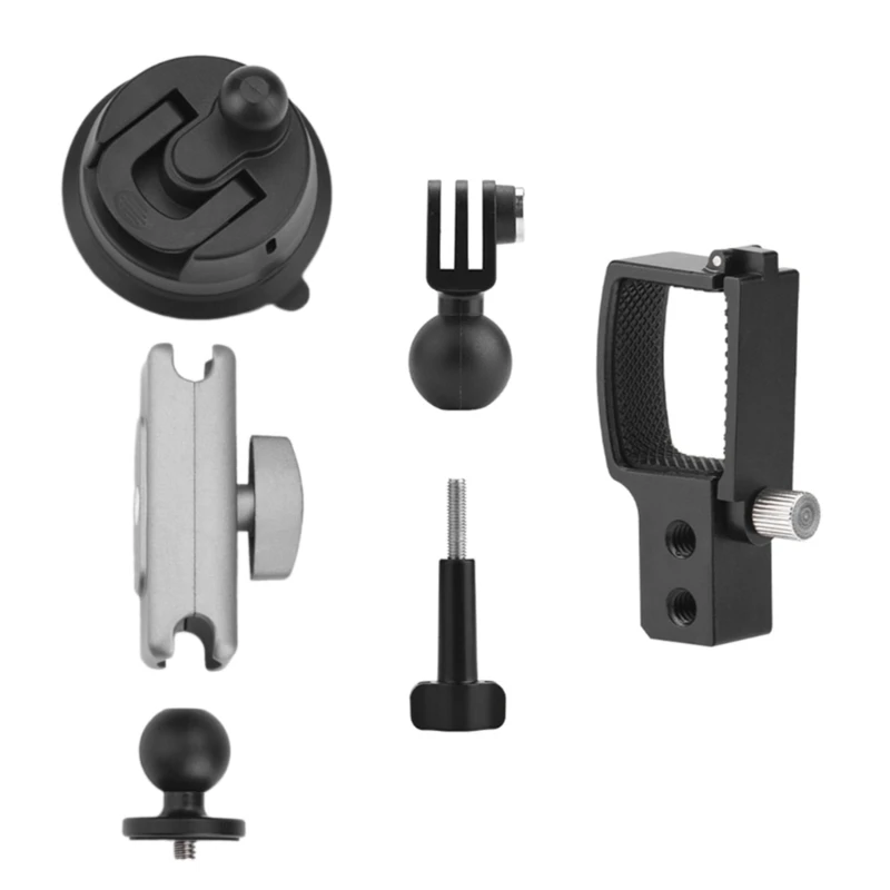 Bộ phụ kiện kẹp mở rộng camera thể thao cốc hút ô tô cho túi 3/điện thoại