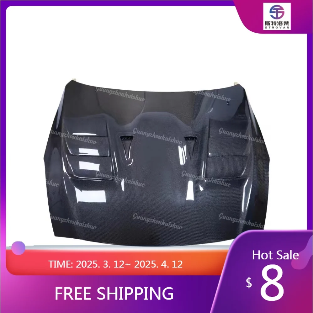 

Deren High QualityHigh Quality Carbon Fiber V Style Engine Hood Cover for 2008-2016 Nissans GTR R35