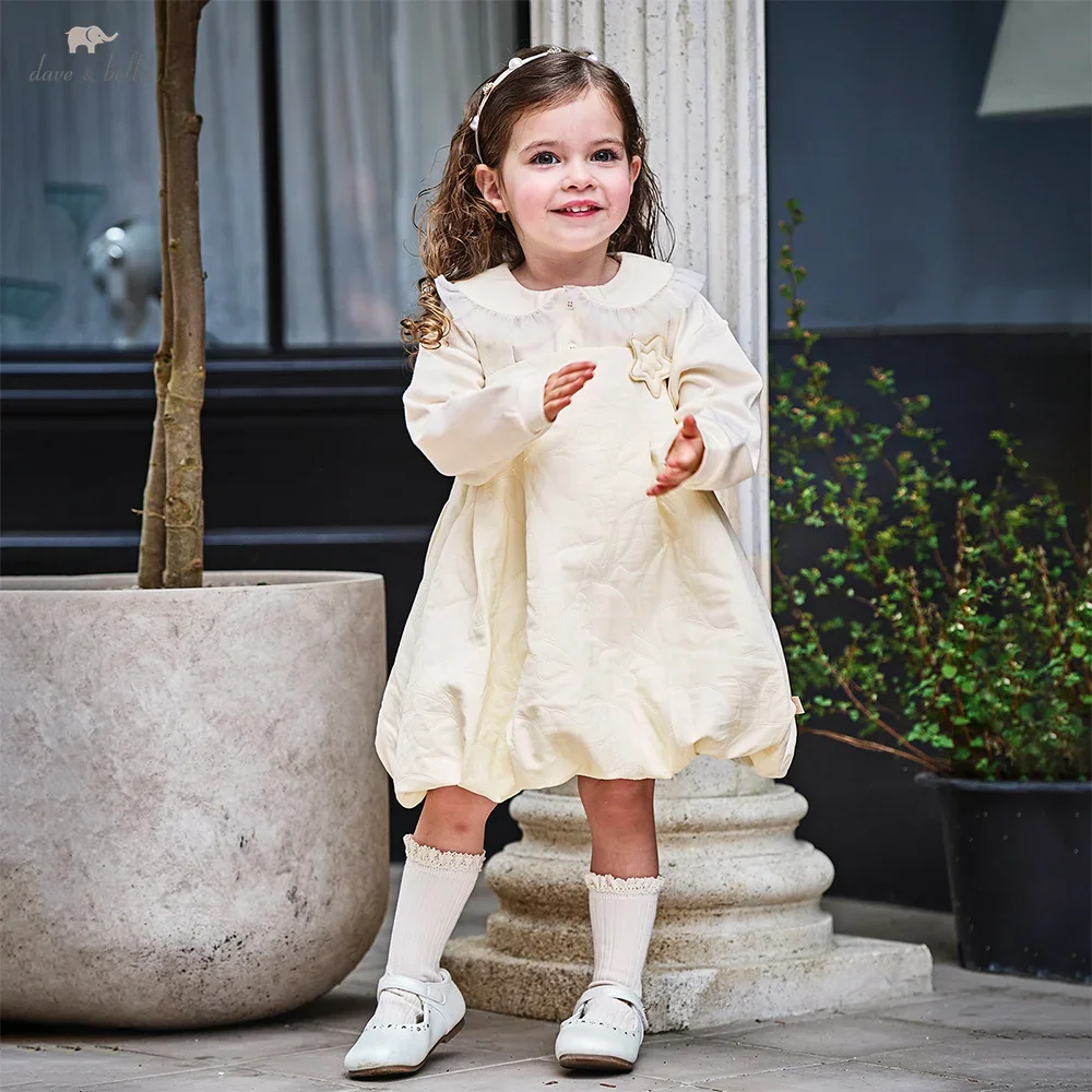 

Dave Bella Girls Baby Princess Dress Children Autumn Gentle Cute Fashion Casual Princess Dress Party Outdoor DB3253213