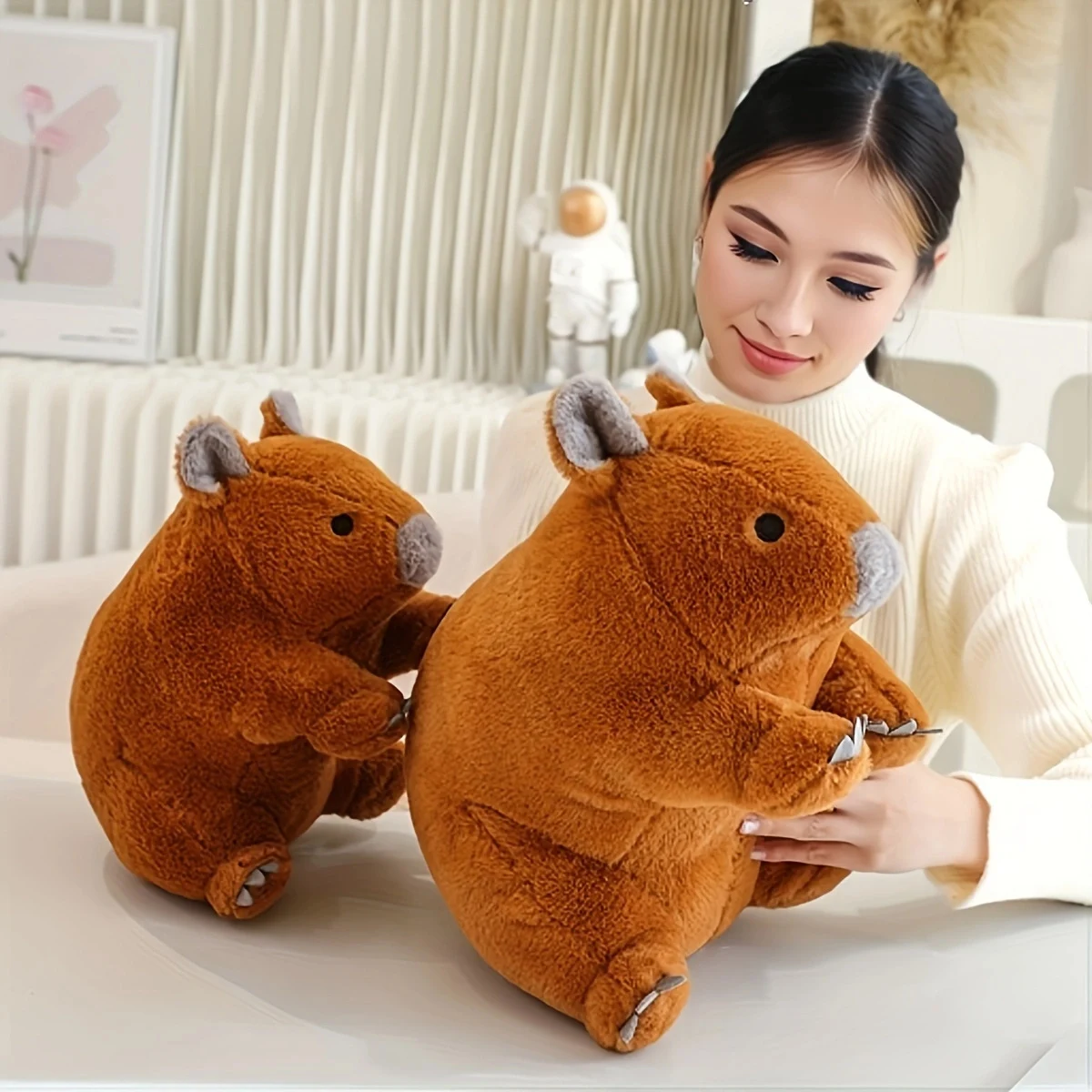 لعبة محشوة على شكل دب كوالا ناعمة ومبتكرة، وسادة لعبة محشوة على شكل دب كوالا لتزيين المنزل هدية لحفلات أعياد الميلاد